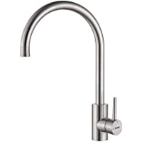 GRIFEMA G4008-1 Irismart- Grifo de Cocina Giratorio 360 °- Mezclador de Fregadero con Caño Ducha- Altura: 38 cm- Acero…